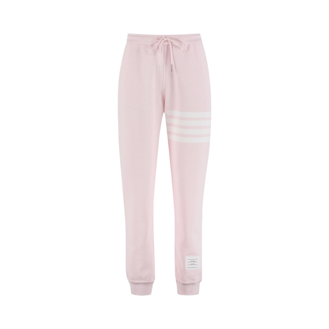 (W) 톰브라운 오토만 립 사선 스웨트팬츠 라이트 핑크((W) Thom Browne Ottoman Rib 4-Bar Sweatpants Light Pink) - 1