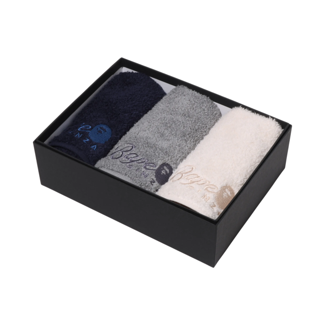 베이프 로고 핸드 타월 멀티컬러 (3개 세트) - 긴자 스토어 한정