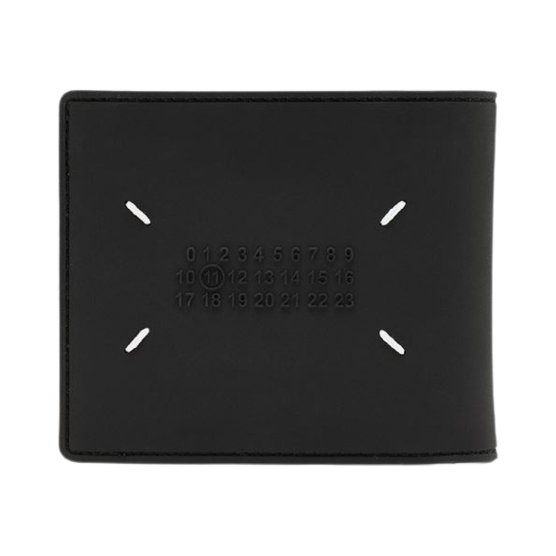 메종 마르지엘라 러버 레더 반지갑 블랙(Maison Margiela Rubber Leather Bi-Fold Wallet Black) - 1