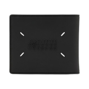 Maison Margiela Rubber Leather Bi-Fold Wallet Black