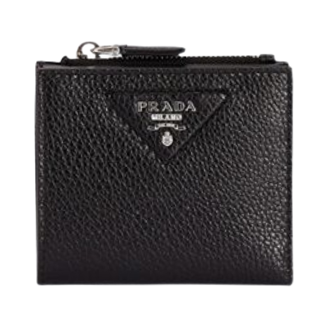 프라다 레더 반지갑 블랙(Prada Small Leather Wallet Black) - 1