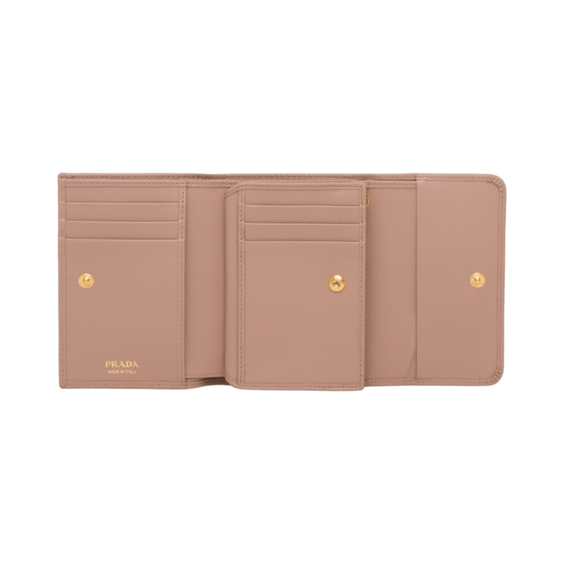 프라다 사피아노 메탈 로고 반지갑 파우더 핑크(Prada Saffiano Metal Logo Wallet Powder Pink) - 3