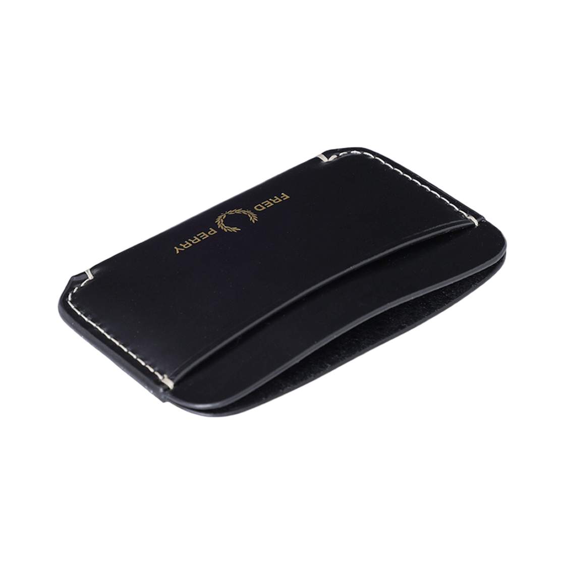 CFPU2438296-102 Fred Perry Box Leather Cardholder Black