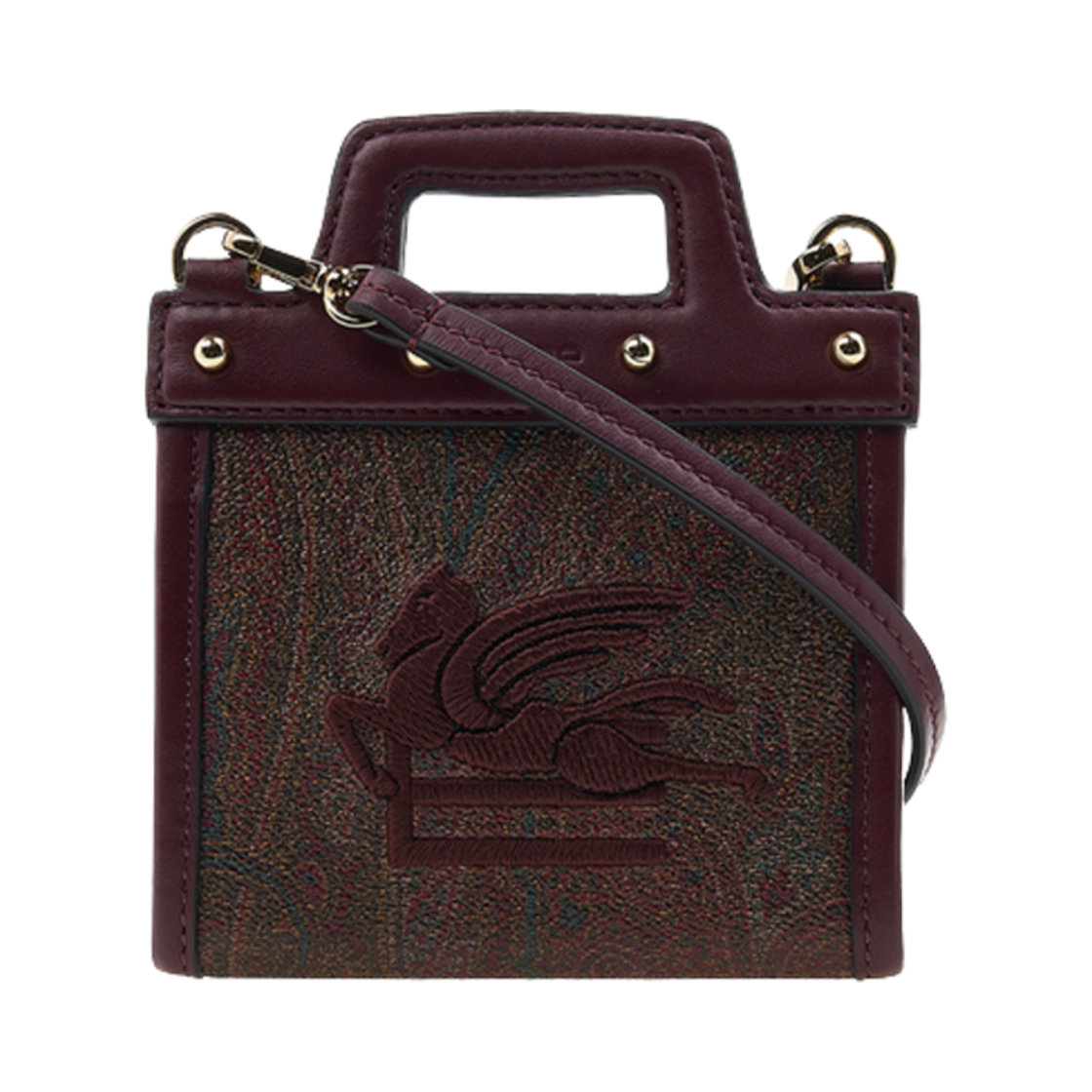 1P0427567600 Etro Love Trotter Card Holder Red