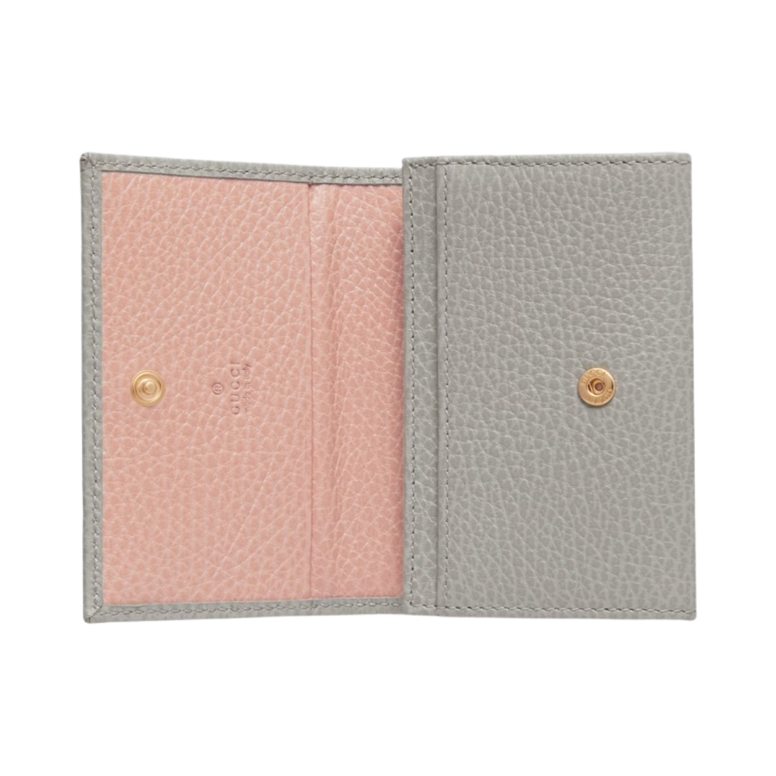 구찌 GG 마몽 카드 케이스 라이트 그레이 레더(Gucci GG Marmont Card Case Light Grey Leather) - 2