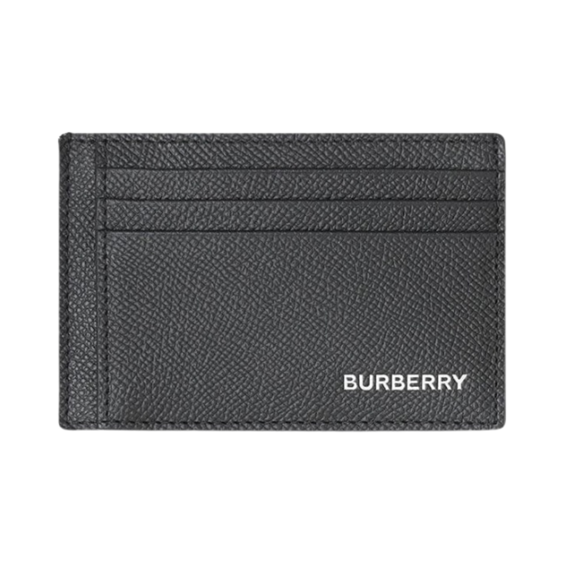 버버리 그레이니 레더 머니 클립 카드 케이스 블랙(Burberry Grainy Leather Money Clip Card Case Black) - 1