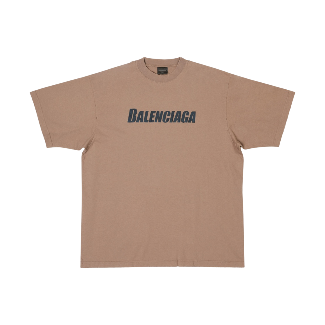발렌시아가 캡 박시 핏 티셔츠 그레이(Balenciaga Caps Boxy Fit T-Shirt Grey) - 1