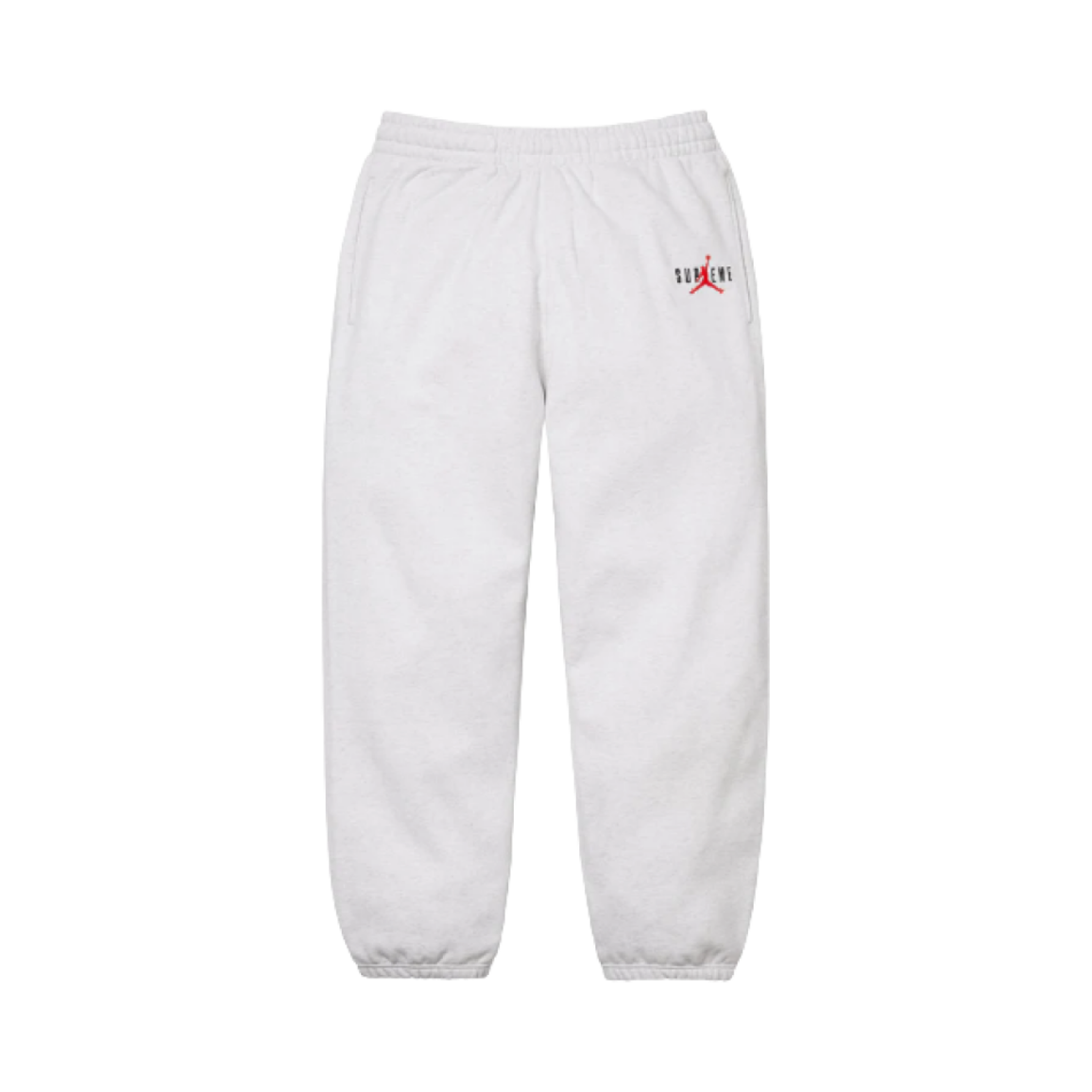 HF0838-051 Supreme x Jordan Sweatpants Ash Grey - 24FW