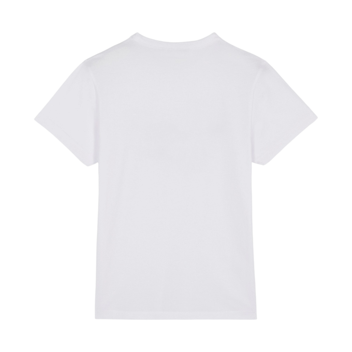 (W) 메종 키츠네 폭스 스탬프 클래식 티셔츠 화이트((W) Maison Kitsune Fox Stamp Classic T-Shirt White) - 2