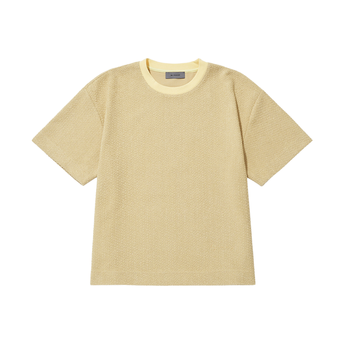 BR003CTT0001C02 BY RANG Cotton Terry T-Shirt Lemon