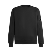 C.P. Company Diagonal Raised Fleece Sweatshirt Black - 23FW