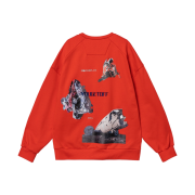 Juun.J Graphic Loose Fit Sweatshirt Red - 22SS