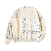 Kapital Fleece Bandana Pattern Bivouac Big Sweatshirt Kinari