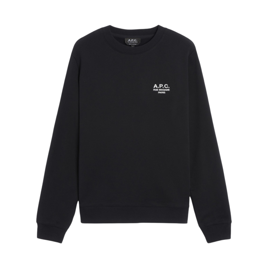 COEZD-H27699-LZZ A.P.C. Rider Sweatshirt Black