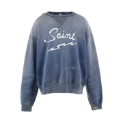Saint Mxxxxxx Saint Crewneck Sweatshirt Navy - 25SS