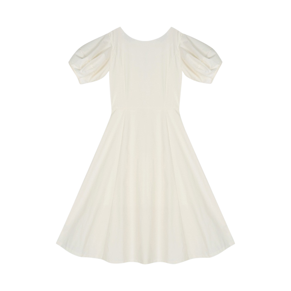 23SSPUFFKNF05 Haveless Women Signature Puff Dress Ivory