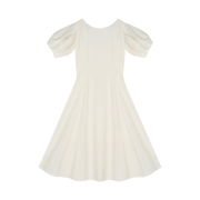 Haveless Women Signature Puff Dress Ivory