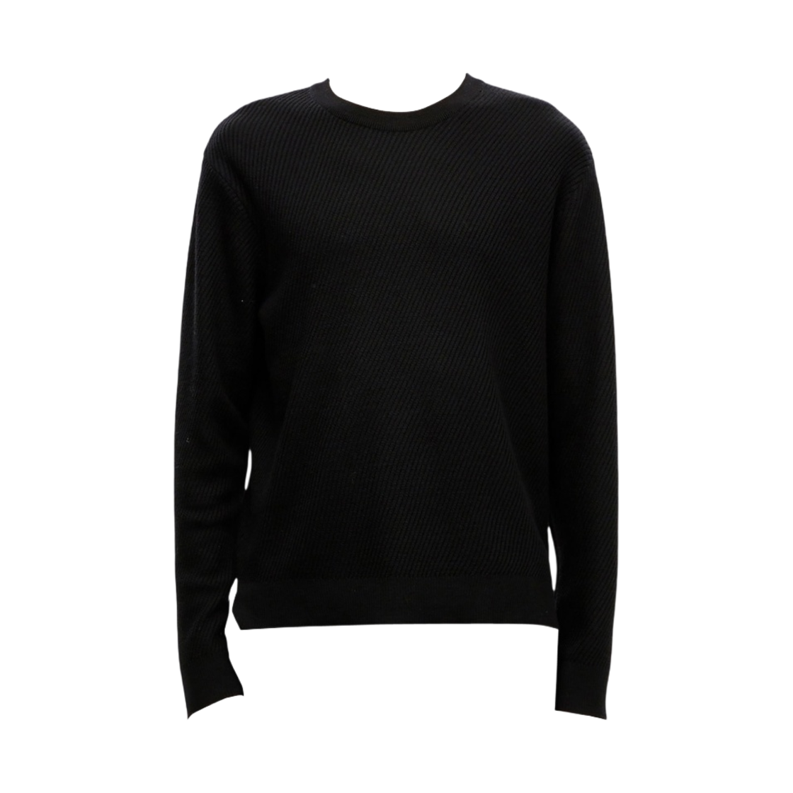 S231KN18521B Solid Homme Diagonal Detail Wool Sweater Black - 23SS