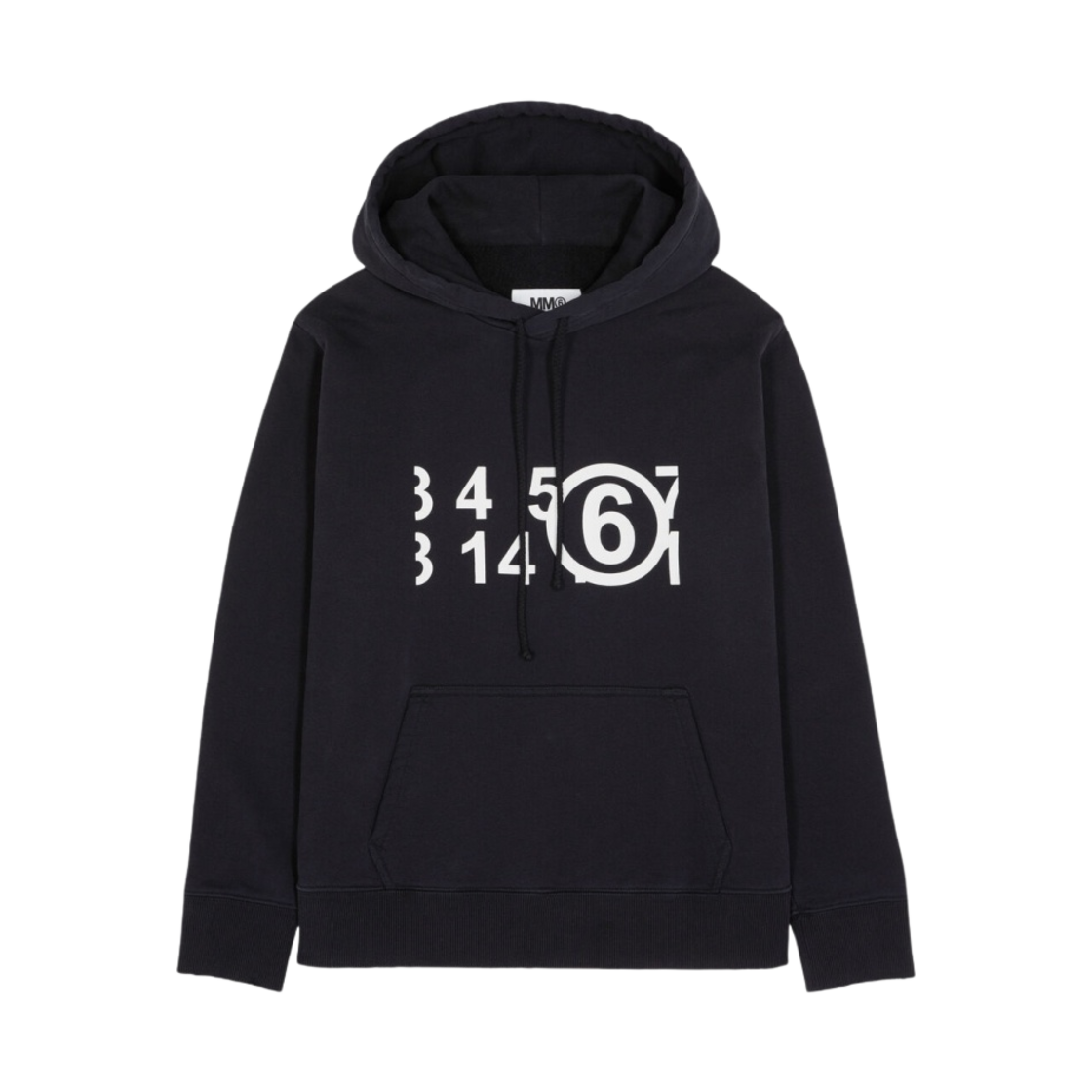 MM6 메종 마르지엘라 서클 6 로고 후드 블랙(MM6 Maison Margiela Circle 6 Logo Hoodie Black) - 1