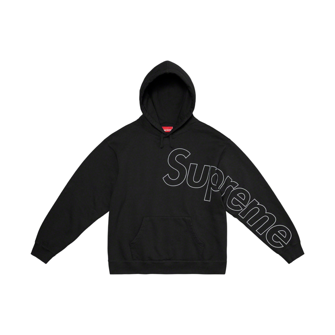 슈프림 리플렉티브 후드 스웨트셔츠 블랙 - 21FW(Supreme Reflective Hooded Sweatshirt Black - 21FW) - 2