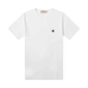 Maison Kitsune Grey Fox Head Patch Classic T-Shirt White