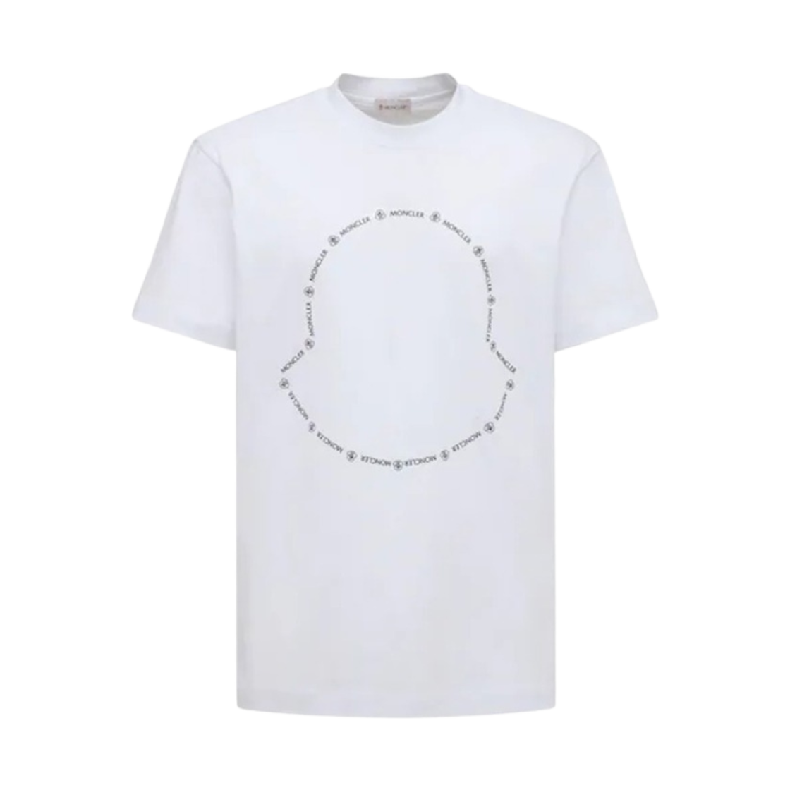 H1-091-8C00027-8390T-001 Moncler Logo Print Cotton T-Shirt White - 22SS