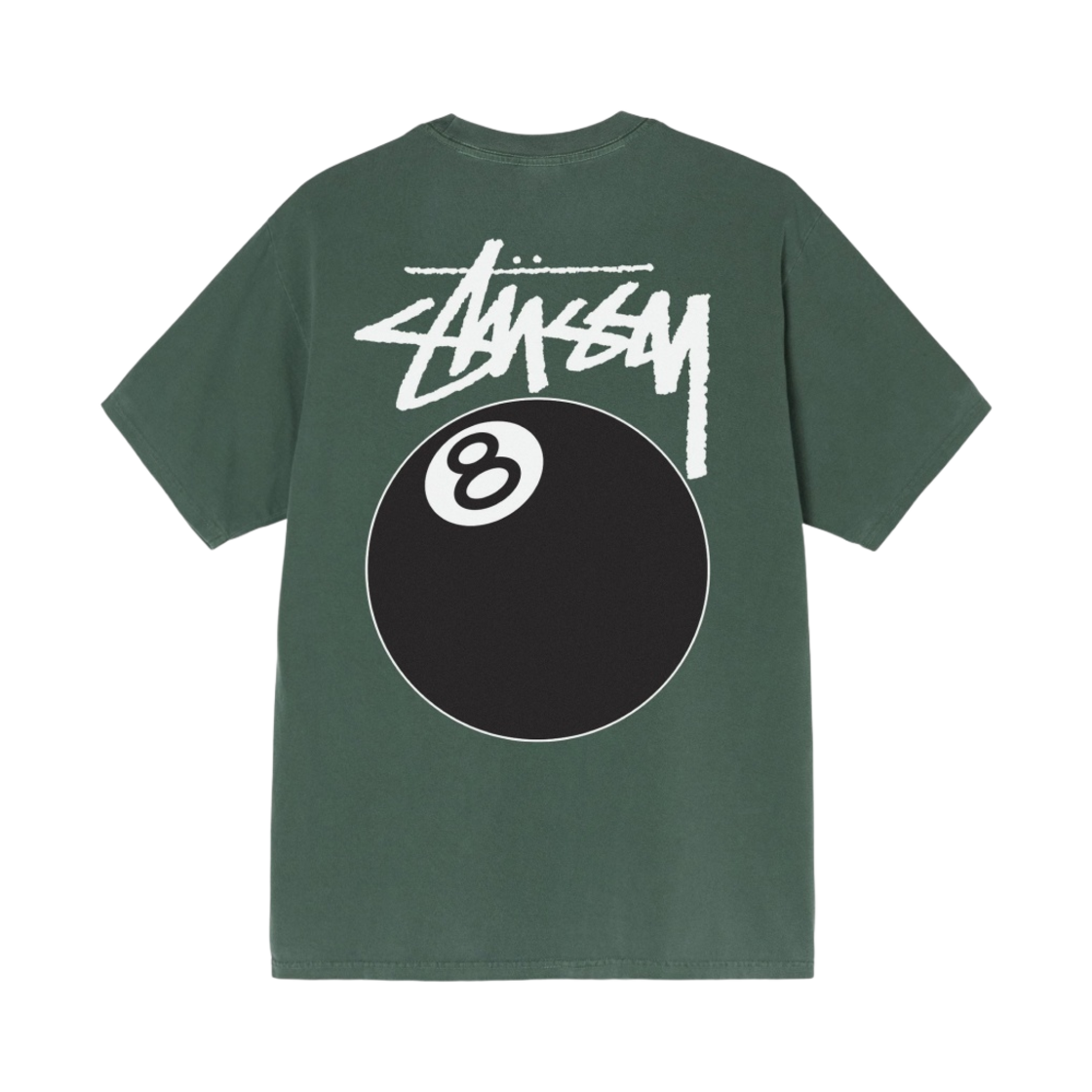 스투시 8볼 피그먼트 다이드 티셔츠 파인 - 21FW