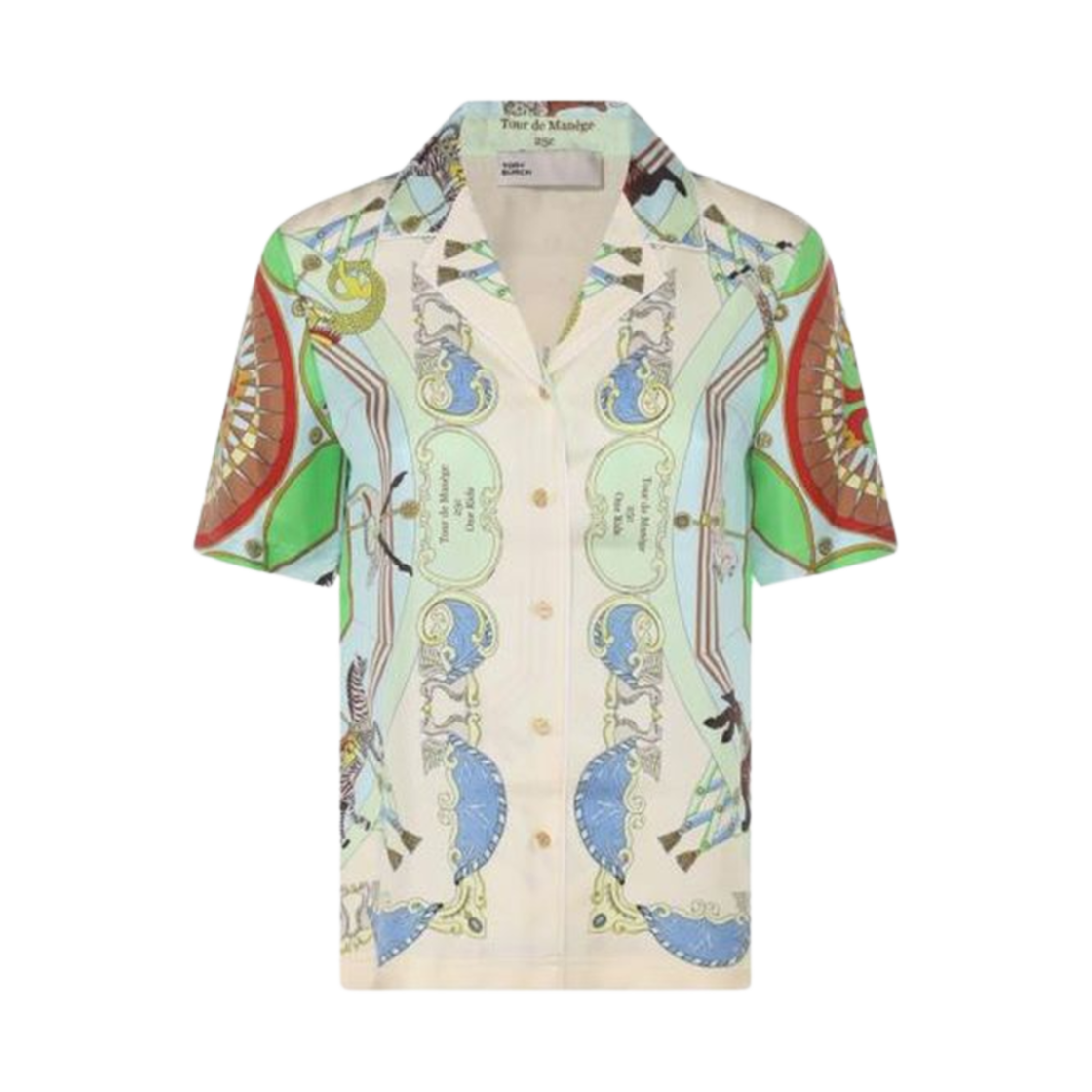 146162-401 (W) Tory Burch Silk Shirt Powder Blue