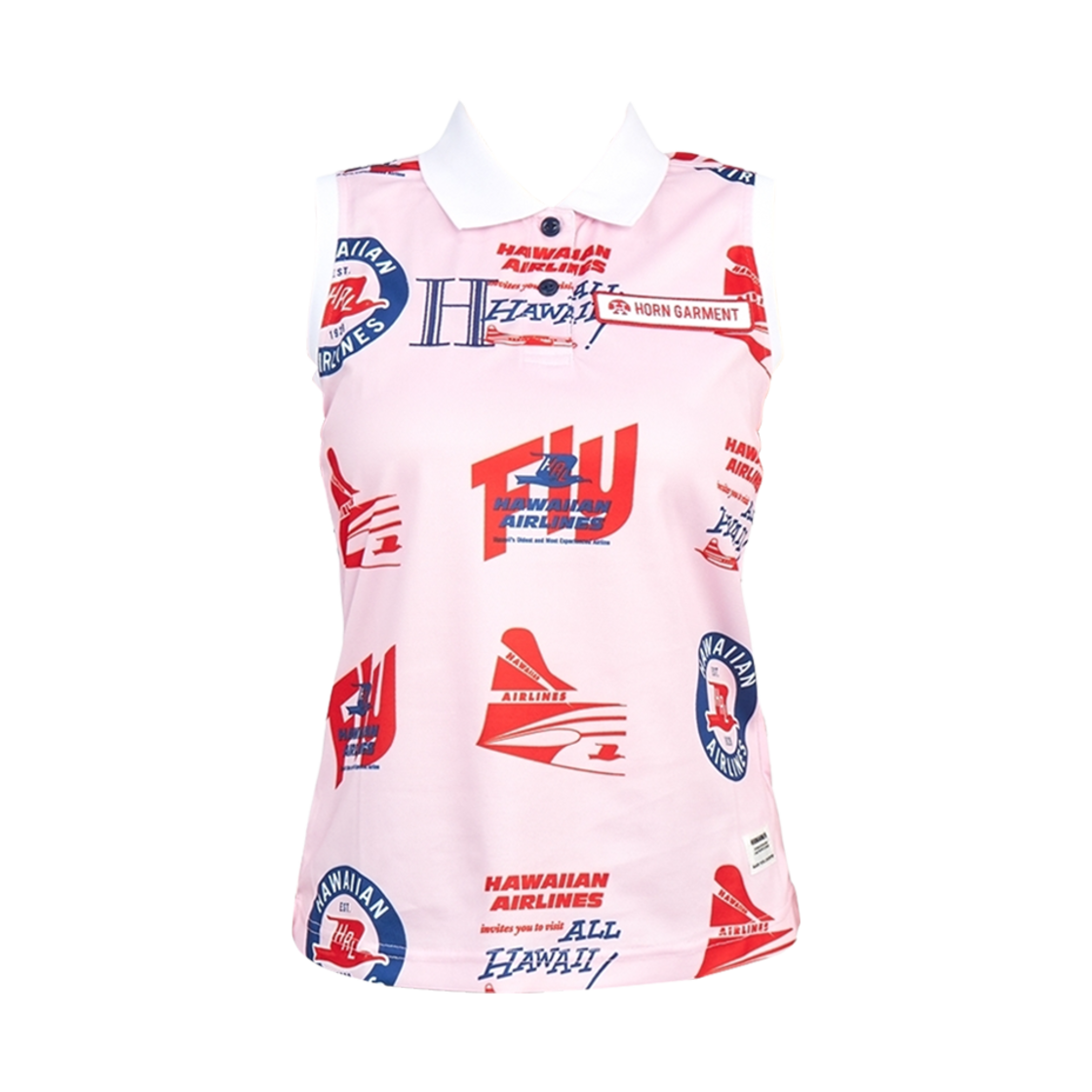 HCW-2A-AP81 (W) Horn Garment Airlines Allover T-Shirt Pink