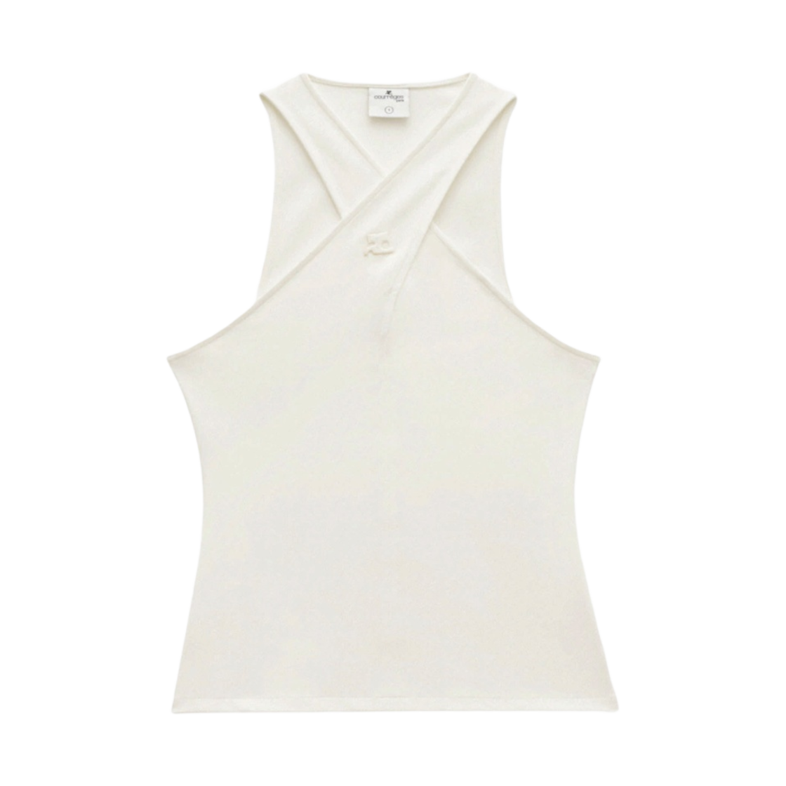 꾸레쥬 하이 크로스드 탑 화이트(Courreges High Crossed Top White) - 1