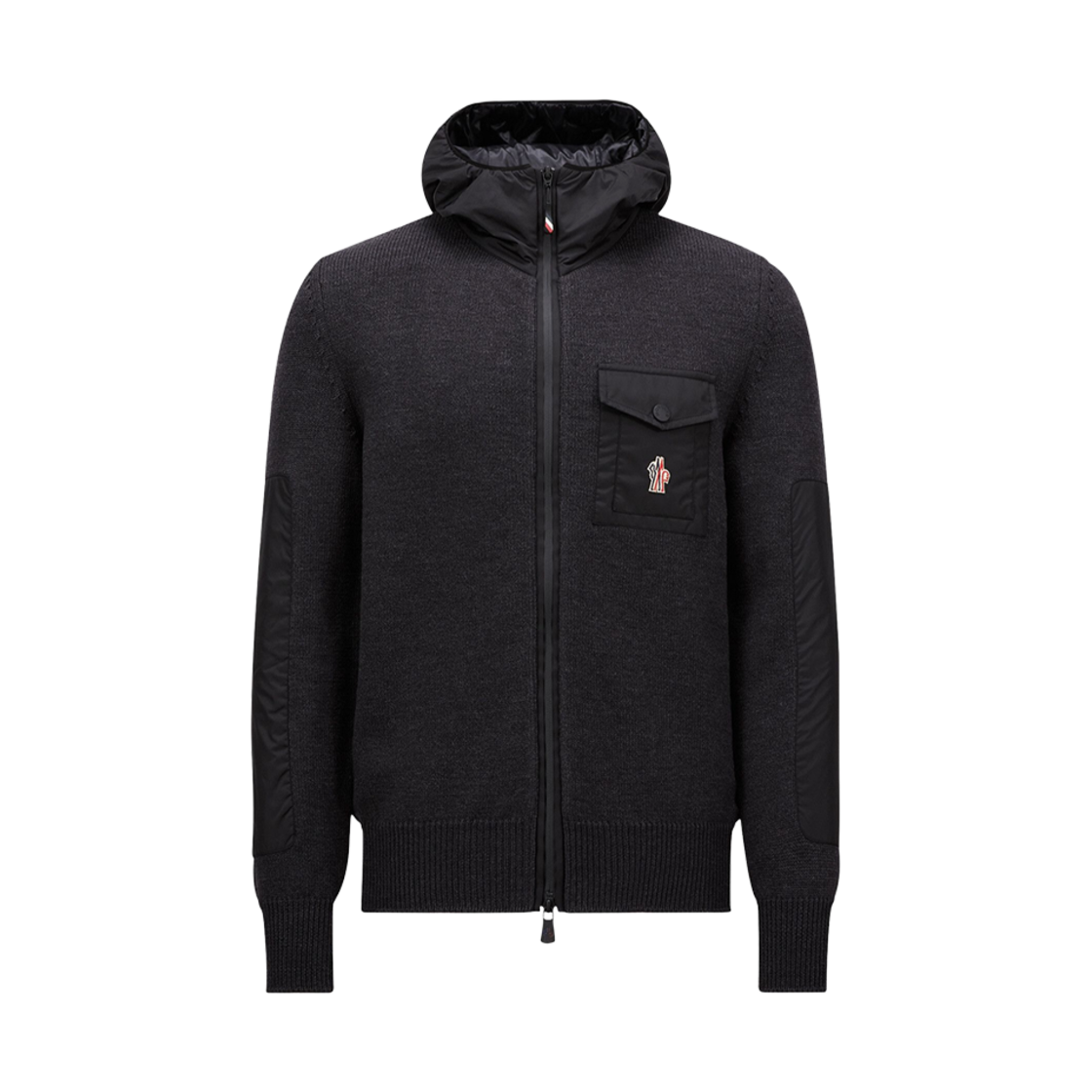 몽클레르 그레노블 울 집업 후드 다크 그레이 - 24FW(Moncler Grenoble Wool Zip-Up Hoodie Dark Gray - 24FW) - 1