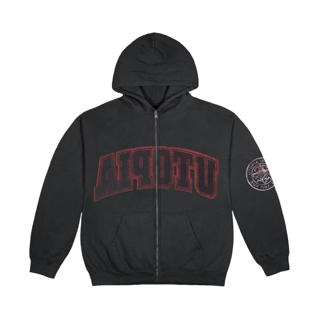 트래비스 스캇 유토피아 리버스 유토피아 후드 블랙(Travis Scott Utopia Reverse Utopia Hoodie Black)
