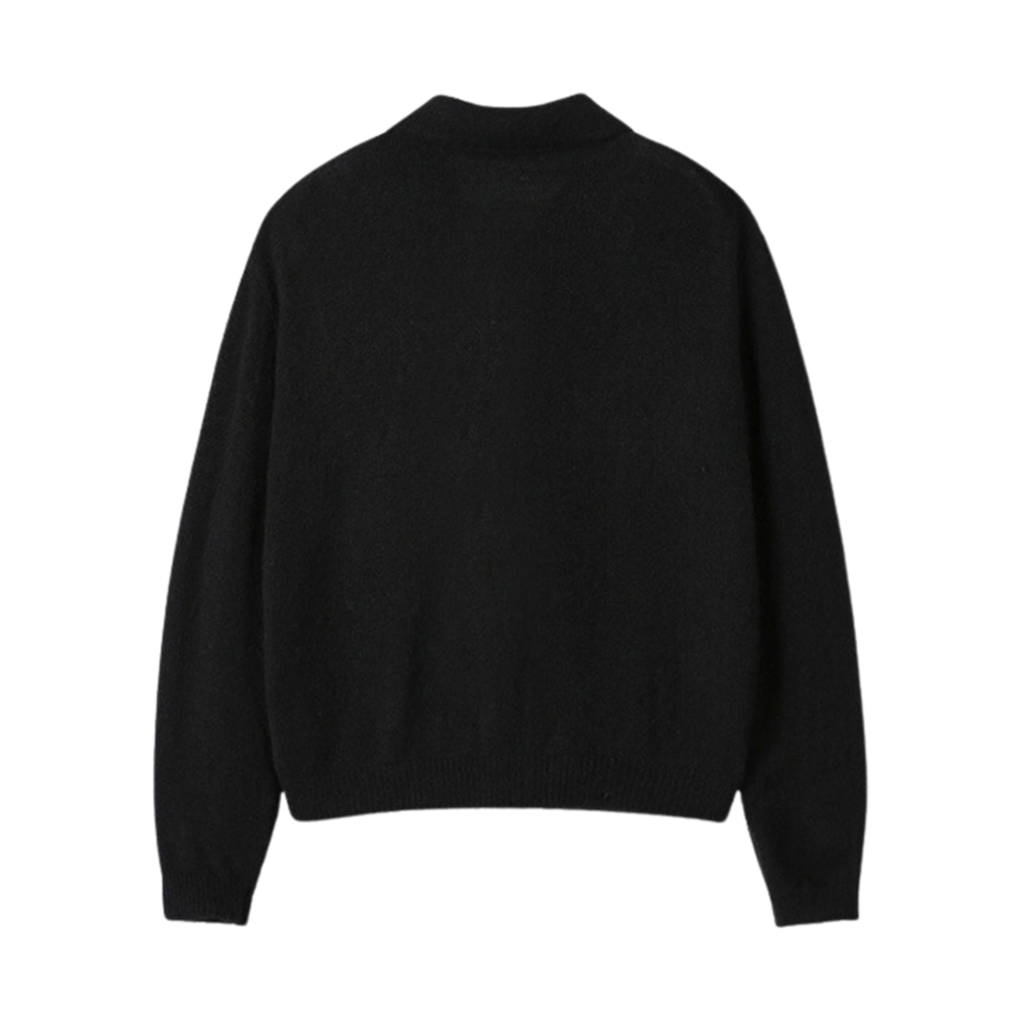 토니웩 베이비 알파카 모헤어 칼라 가디건 블랙(Tonywack Baby Alpaca Mohair Collar Cardigan Black) - 2