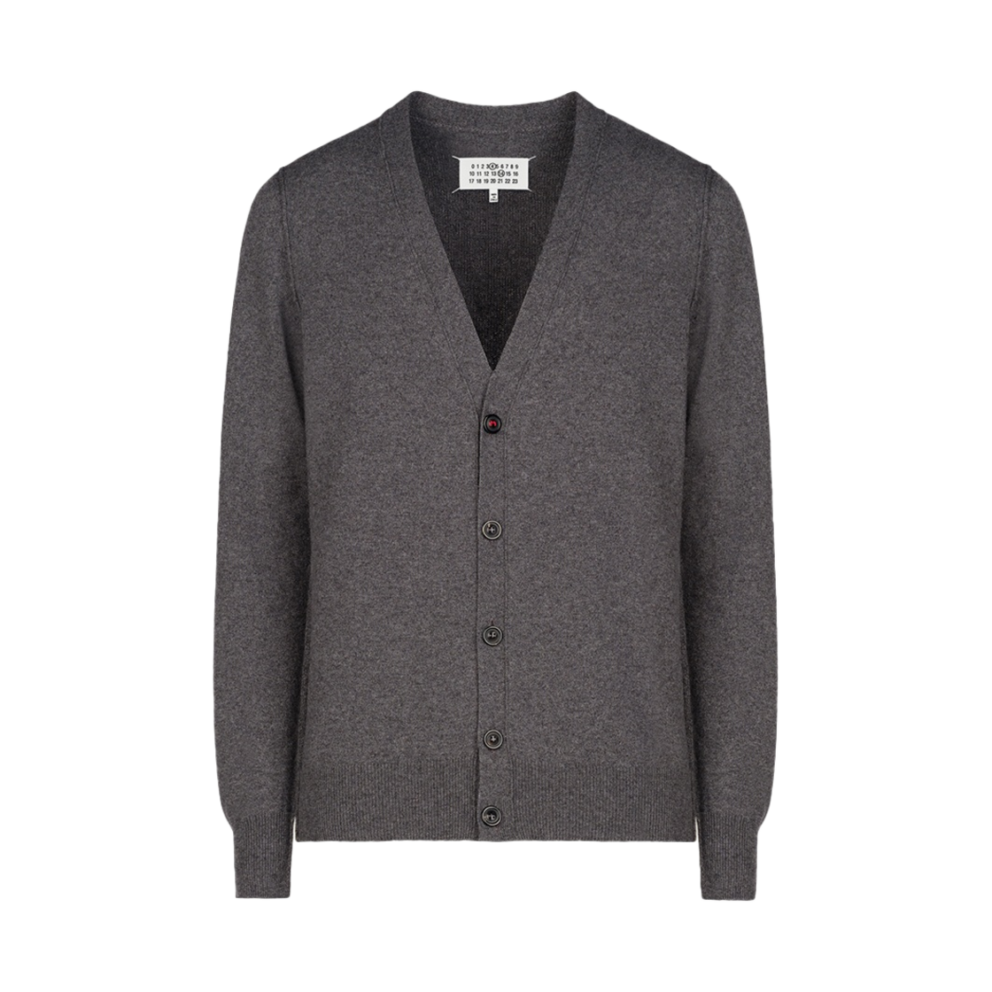 SI1HA0011S17783859M Maison Margiela Cashmere Cardigan Silver