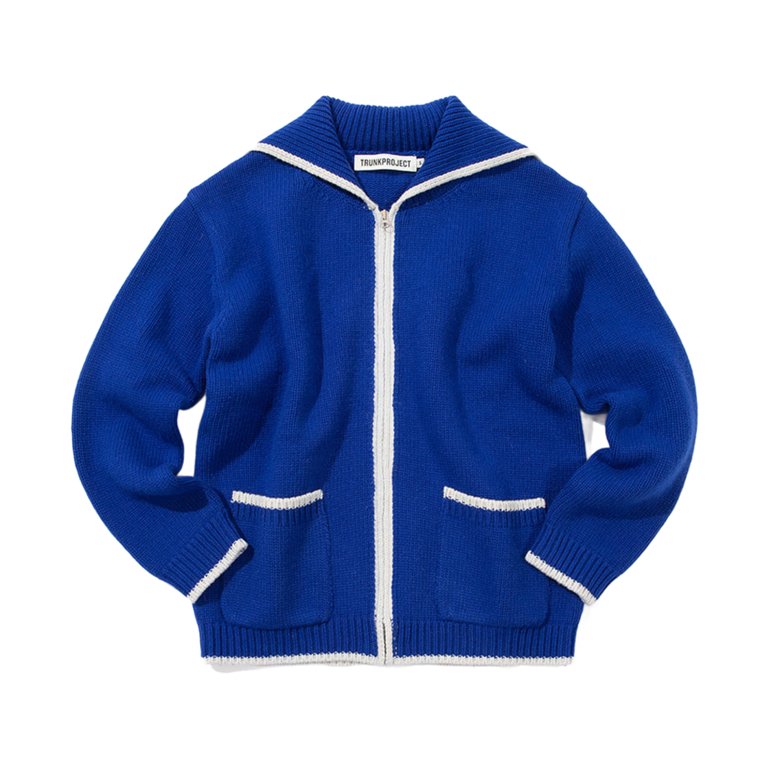 트렁크프로젝트 윕 스티치 카디건 블루(TRUNKPROJECT Whipstitch Cardigan Blue)