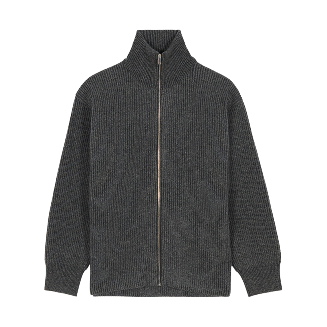 메종 키츠네 지퍼 가디건 다크 그레이 멜란지(Maison Kitsune Zipped Cardigan Dark Grey Melange) - 1