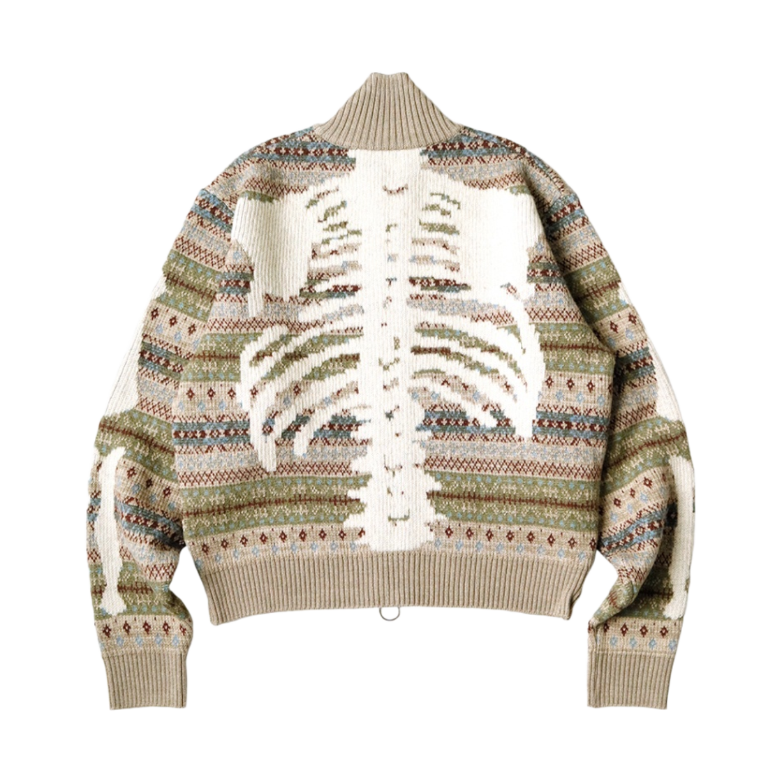 캐피탈 7G 울 페어 아일 본 집 숏 가디건 색소폰