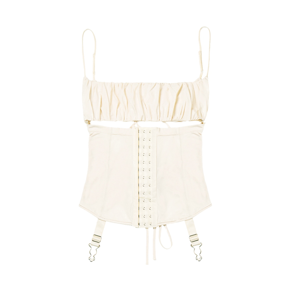 Bonnae-118 [KREAM 단독] Bonnae Lace-up corset top Ivory