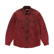 Supreme Faux Shearling Lined Work Shirt Red Denim - 24FW