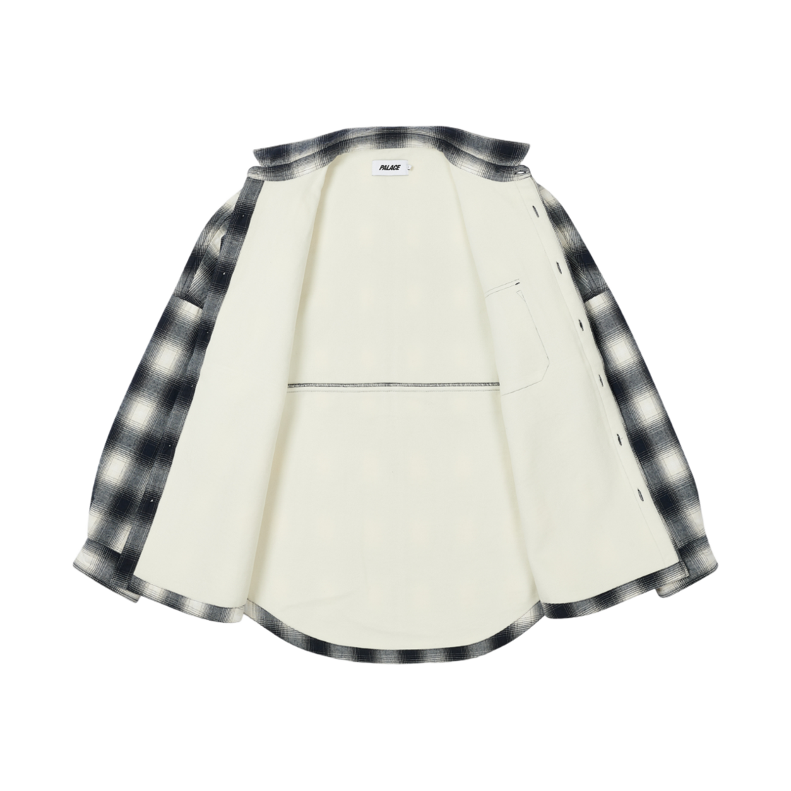 팔라스 옴브레 플란넬 셔츠 네이비 - 24FW(Palace Ombre Flannel Shirt Navy - 24FW) - 2