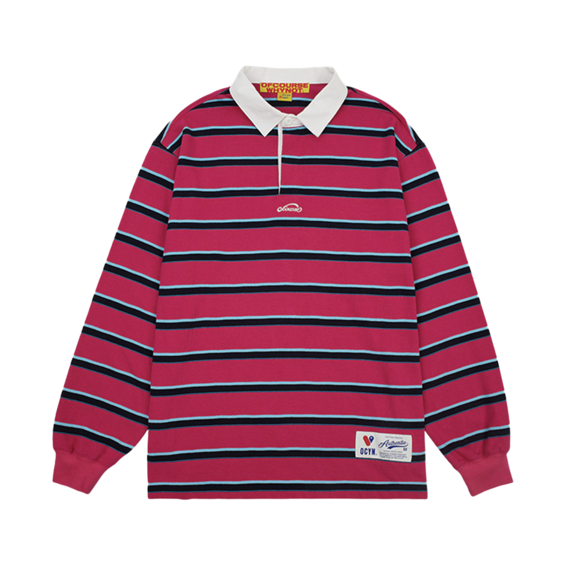 오브콜스와이낫 럭키-비키 카라드 롱슬리브 2 핫핑크