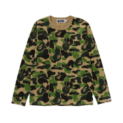 (W) BAPE ABC Camo L/S T-Shirt Green