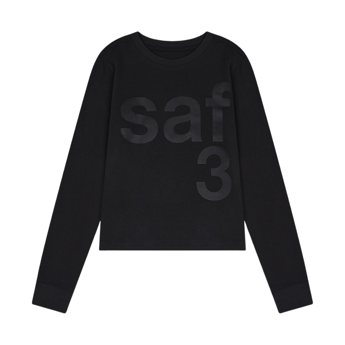saf0009 Safarispot Women 1/2 Basic Safari LS T-Shirt Black