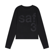Safarispot Women 1/2 Basic Safari LS T-Shirt Black