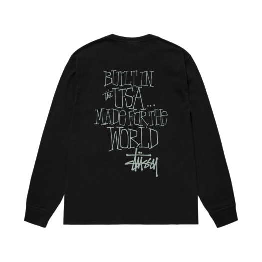 스투시 빅 시티 롱슬리브 티셔츠 피그먼트 다이드 커피 | Stussy