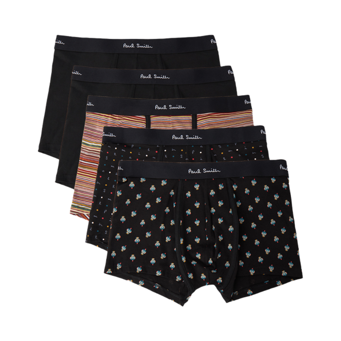 M1A-914-P5PK10-1A Paul Smith Underwear (5 Pack) Black