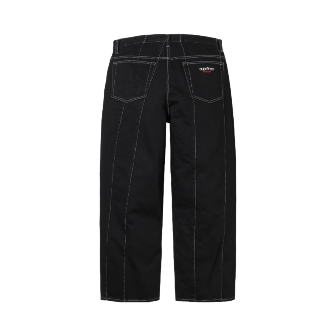슈프림 패널드 스트라이프 배기 진 블랙 - 25SS(Supreme Paneled Stripe Baggy Jeans Black - 25SS) - 2