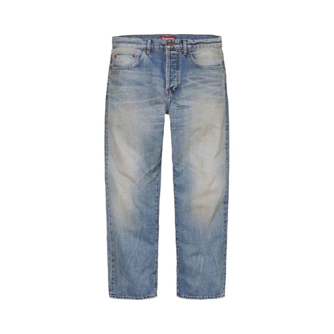 슈프림 디스트레스드 루즈 핏 셀비지 진 워시드 인디고 - 24SS(Supreme Distressed Loose Fit Selvedge Jean Washed Indigo - 24SS)
