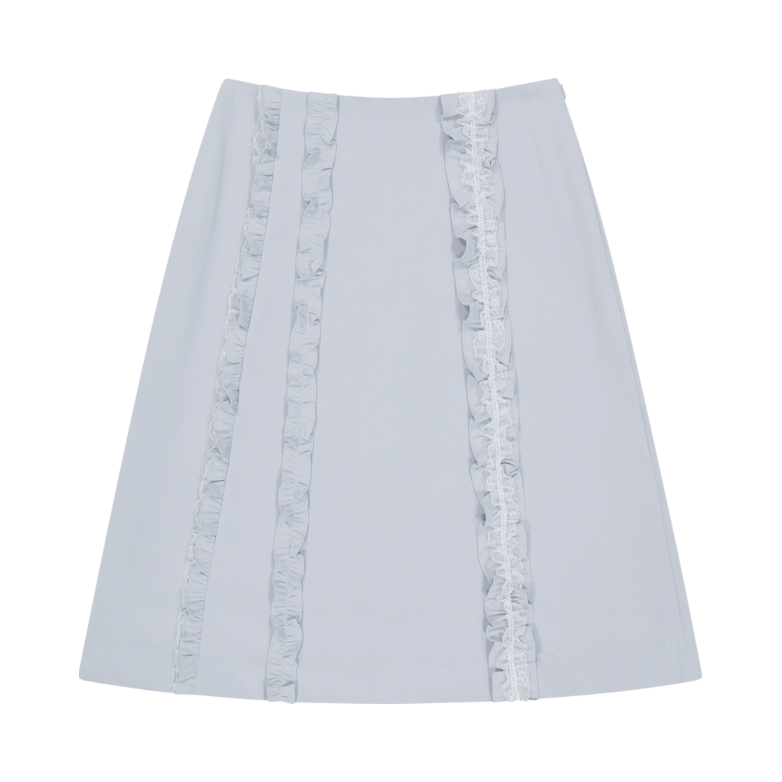 MF2513SK001MSK Margarin Fingers Lace Ruffle Skirt Sky