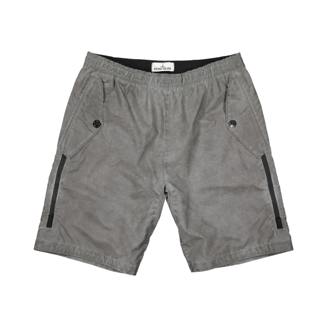 7215L0299-V0060 Stone Island L0299 Plated Reflective Dust Colour Bermuda Shorts Grey - 20SS